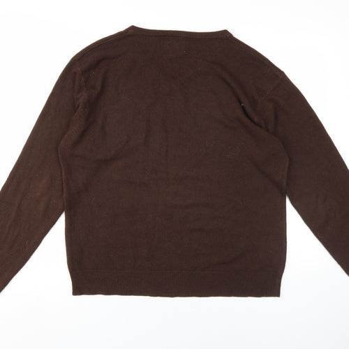 Hutson Harbour Men's Brown Pullover Jumper XL