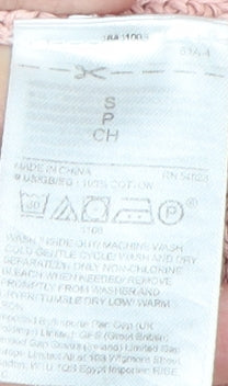 GAP Women's Pink Cotton Pullover Jumper, Size S