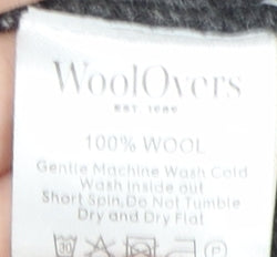 WoolOvers Women's Grey V-Neck Cardigan M Wool Casual