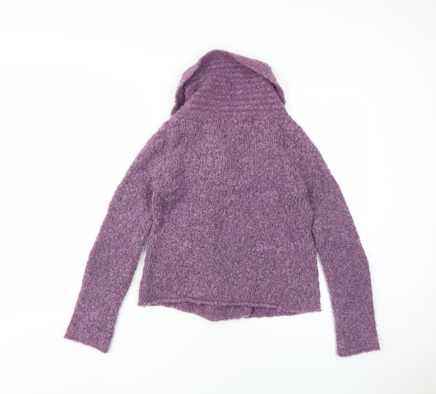 Ken Women's Purple Cardigan S Chunky-Knit