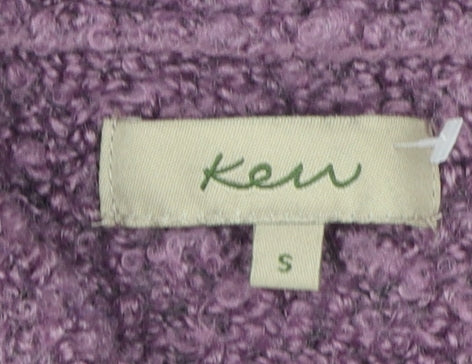 Ken Women's Purple Cardigan S Chunky-Knit