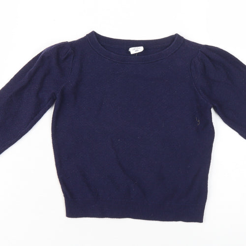 Gap Boys Blue Cotton Pullover Jumper, 3 Years