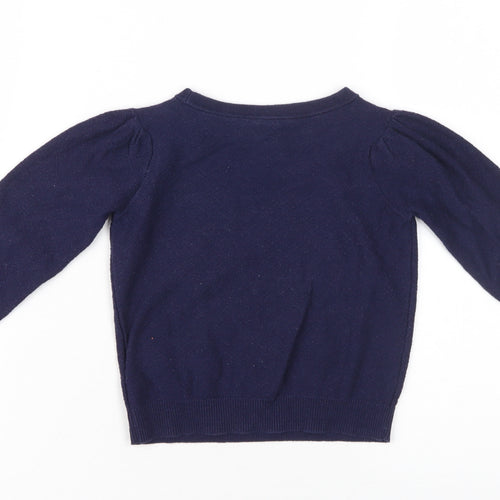 Gap Boys Blue Cotton Pullover Jumper, 3 Years