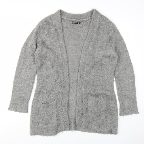 Brave Soul Women's Grey Cardigan Knit Long Sleeve Size 16