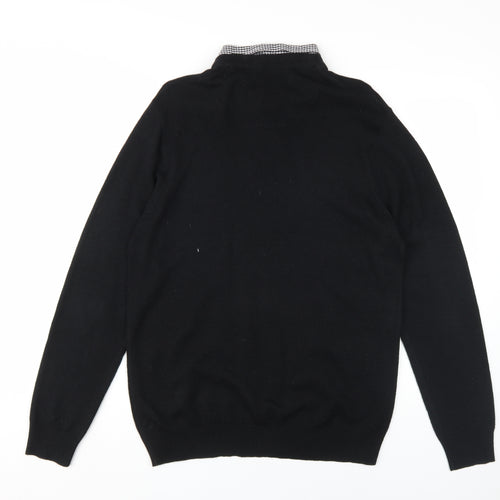 Pierre Cardin Men's Black Pullover Jumper Size L