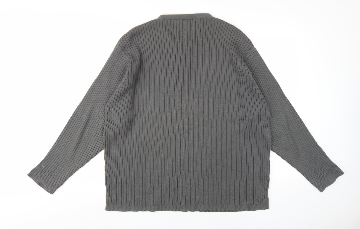 Timberland Men's Grey V-Neck Knit Pullover - Size L