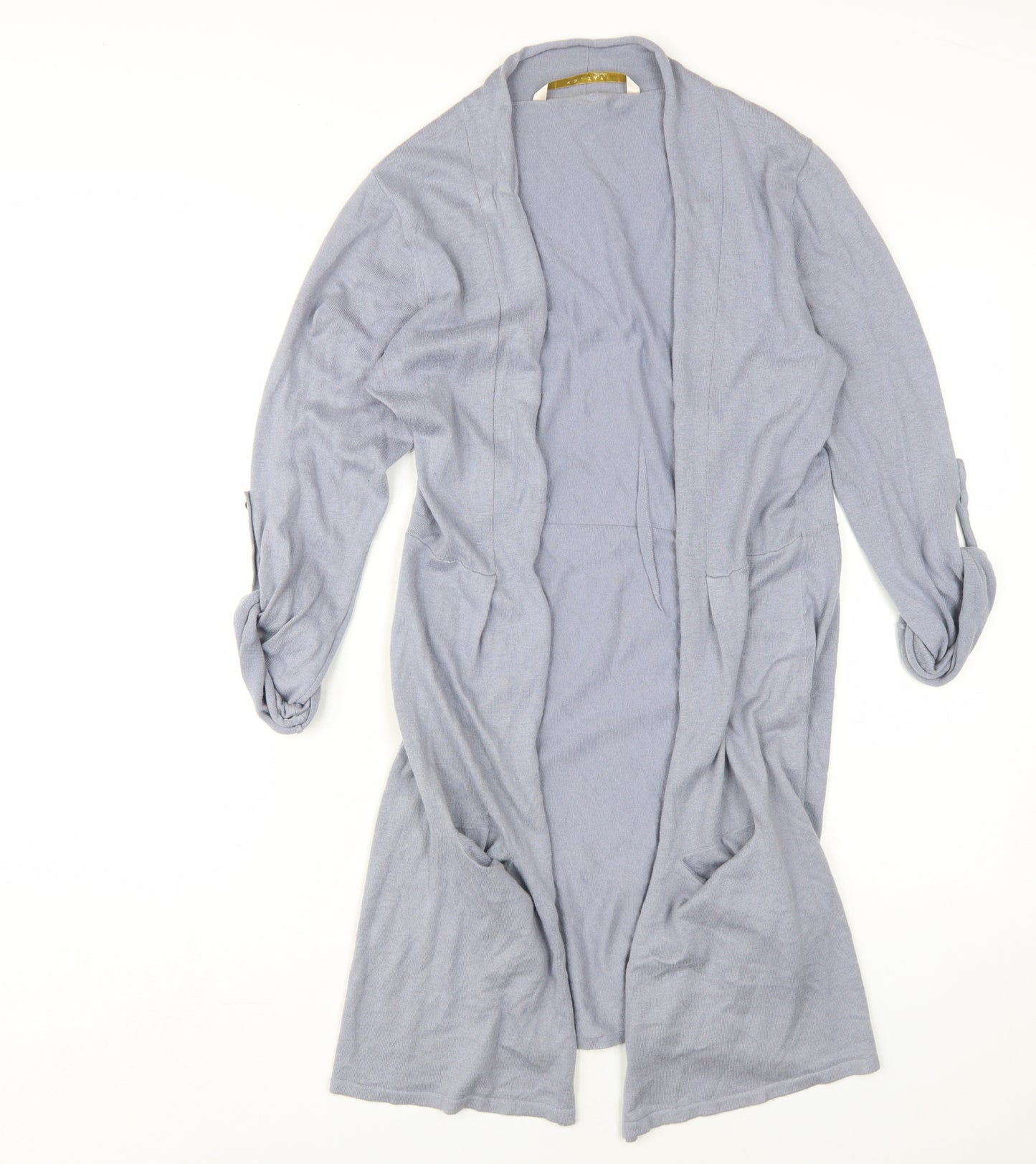 Nougat London Women's Grey Cardigan Size 2 Cotton Silk