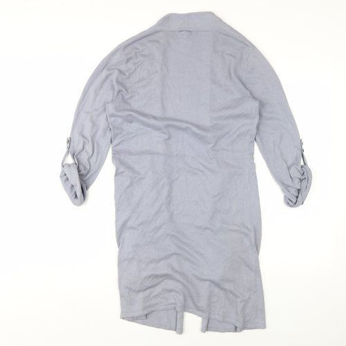 Nougat London Women's Grey Cardigan Size 2 Cotton Silk