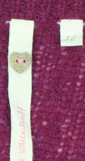 White Stuff Women’s Purple Knit Pullover Jumper Size 12