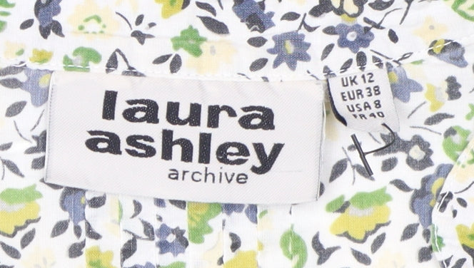 Laura Ashley Women's Floral Blouse Size 12 Multicoloured Tunic