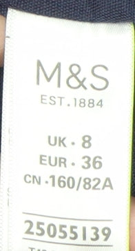 Marks and Spencer Women's Blue Blouse Size 8 Casual