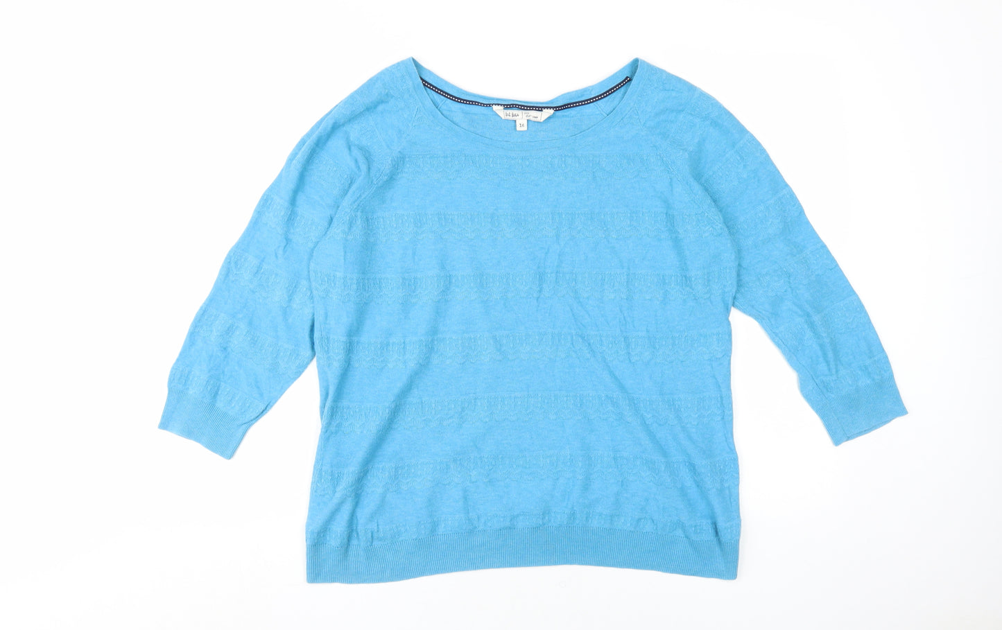 Fat Face Women's Blue Pullover Jumper Size 16