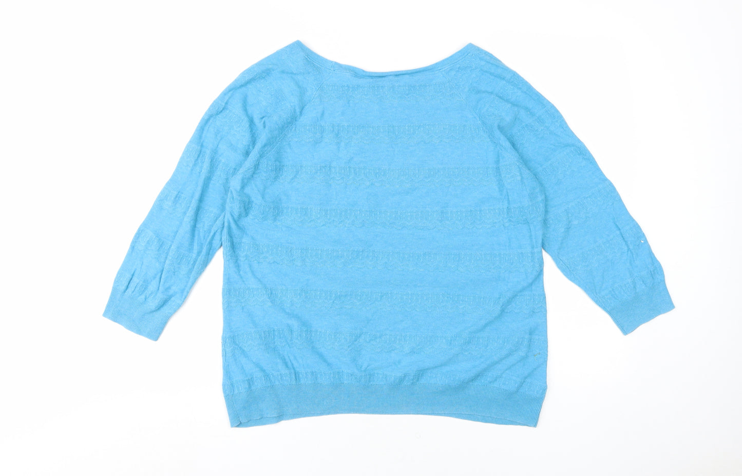 Fat Face Women's Blue Pullover Jumper Size 16