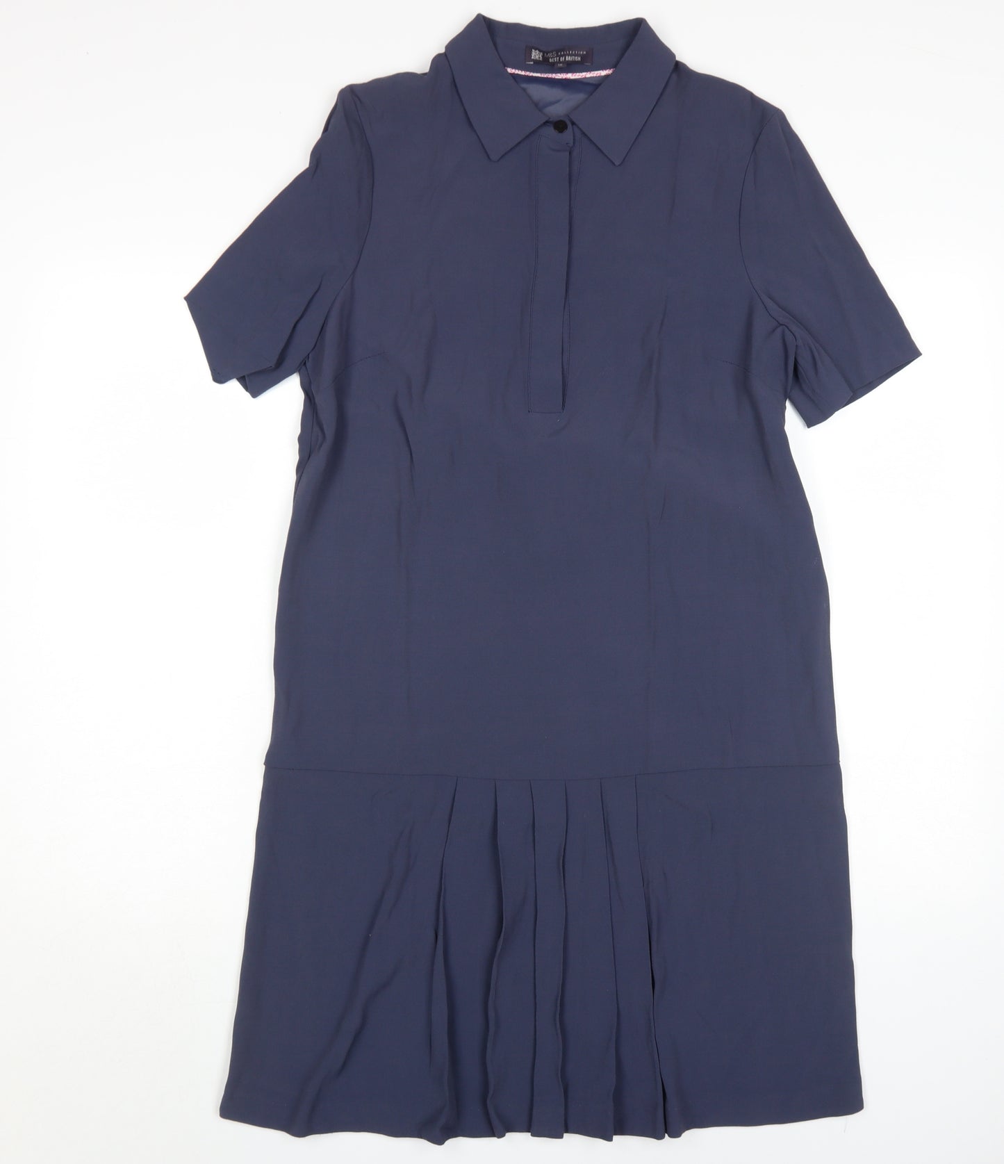 Marks and Spencer Women's Blue Knee Length Shirt Dress