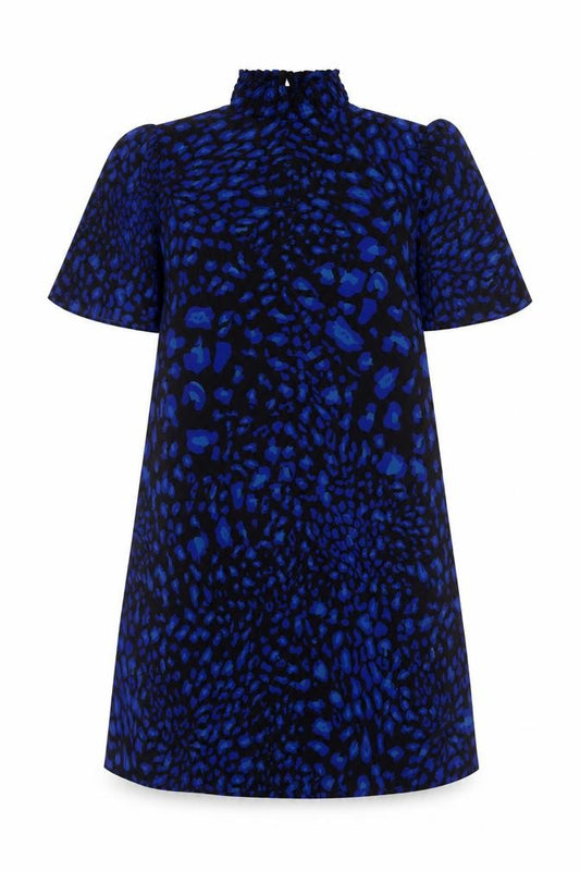 Front view of NA-KD Women's Multicoloured Animal Print Mini Dress