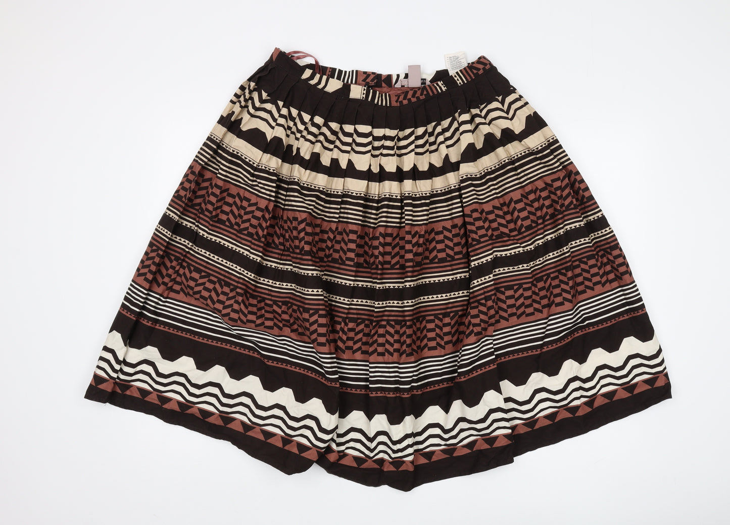 H&M Women’s Multicoloured Pleated Skirt Size 14