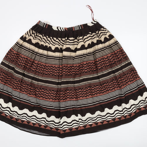 H&M Women’s Multicoloured Pleated Skirt Size 14