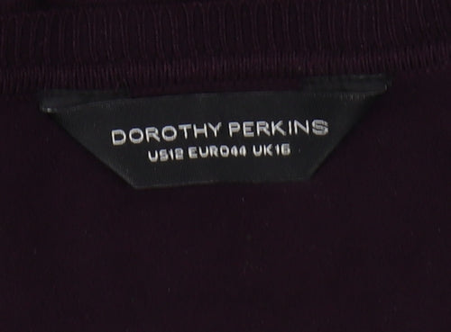 Dorothy Perkins Women's Purple Cardigan - Size 16