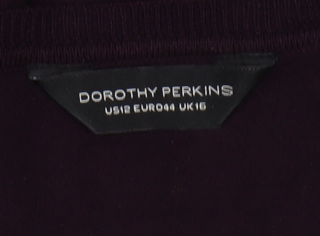 Dorothy Perkins Women's Purple Cardigan - Size 16