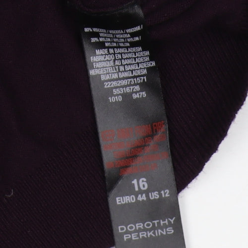 Dorothy Perkins Women's Purple Cardigan - Size 16