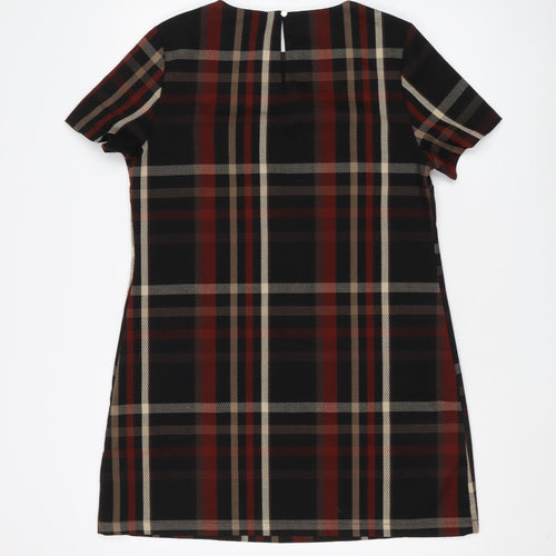 Dorothy Perkins Women's Plaid Shift Dress, Size 12, Multicoloured