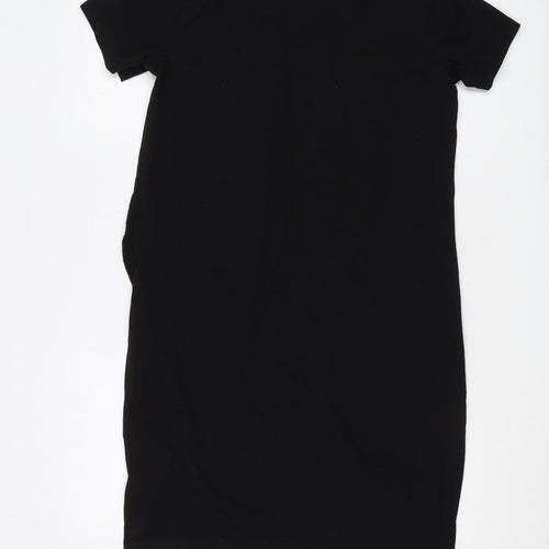 H&M Maternity Black T-Shirt Dress L Casual Wear