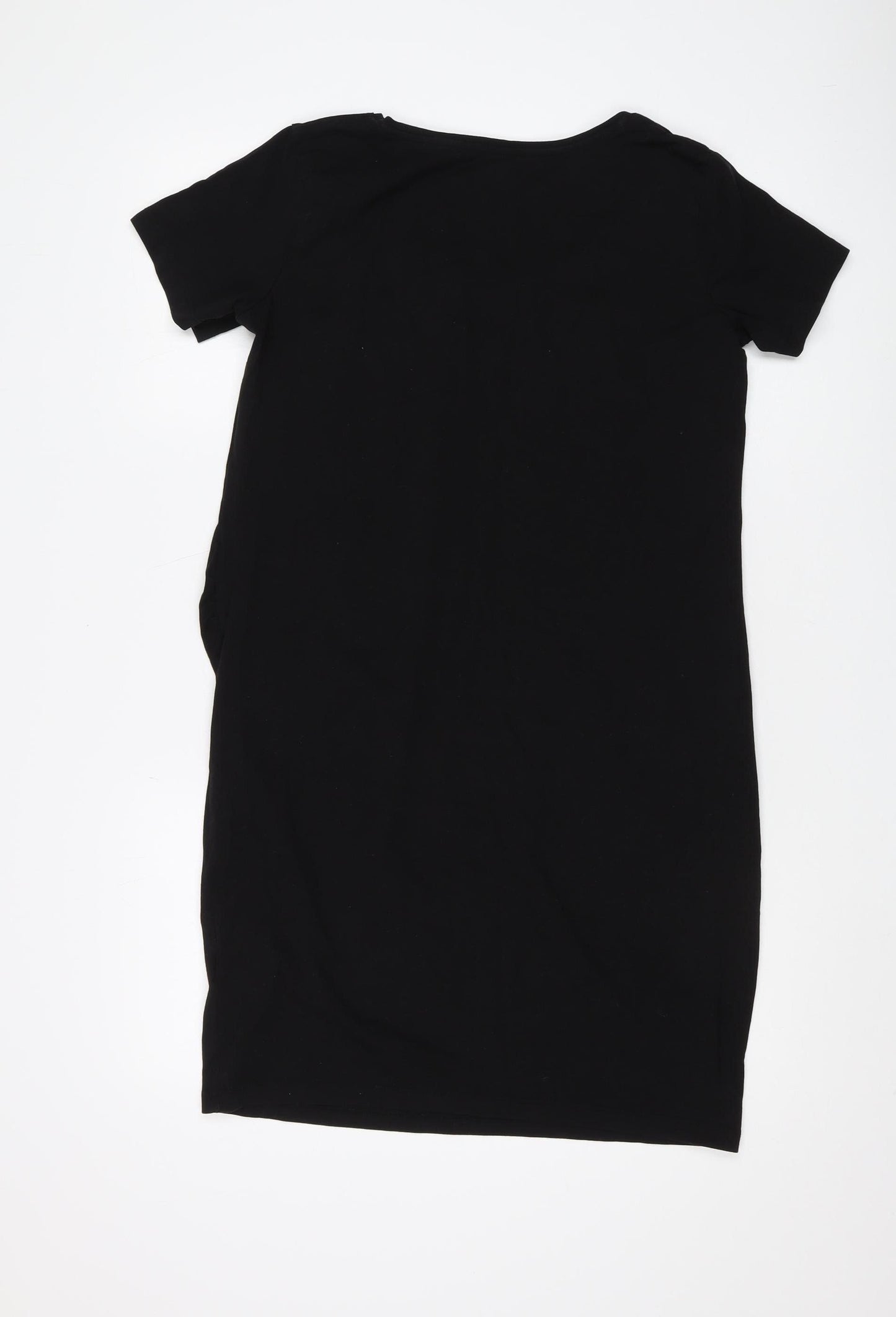 H&M Maternity Black T-Shirt Dress L Casual Wear