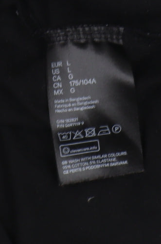 H&M Maternity Black T-Shirt Dress L Casual Wear