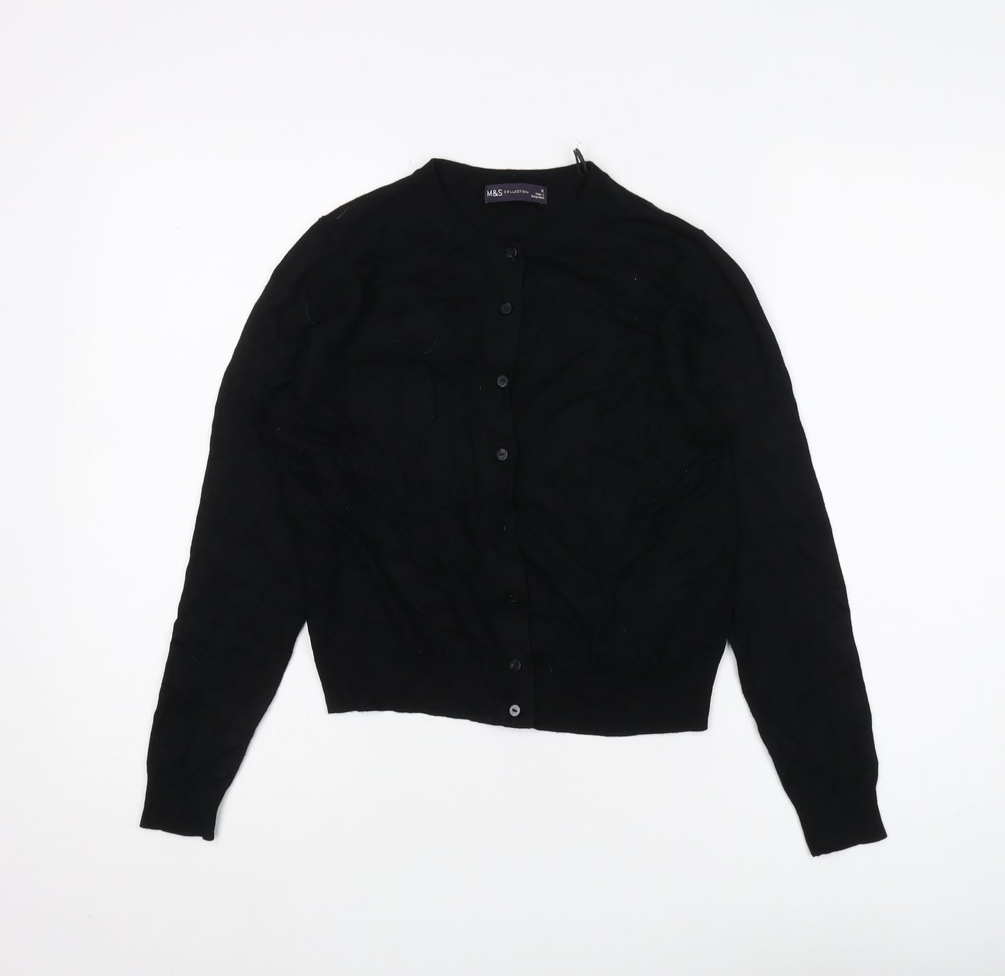 Marks and Spencer Women's Black Cardigan, Size 12