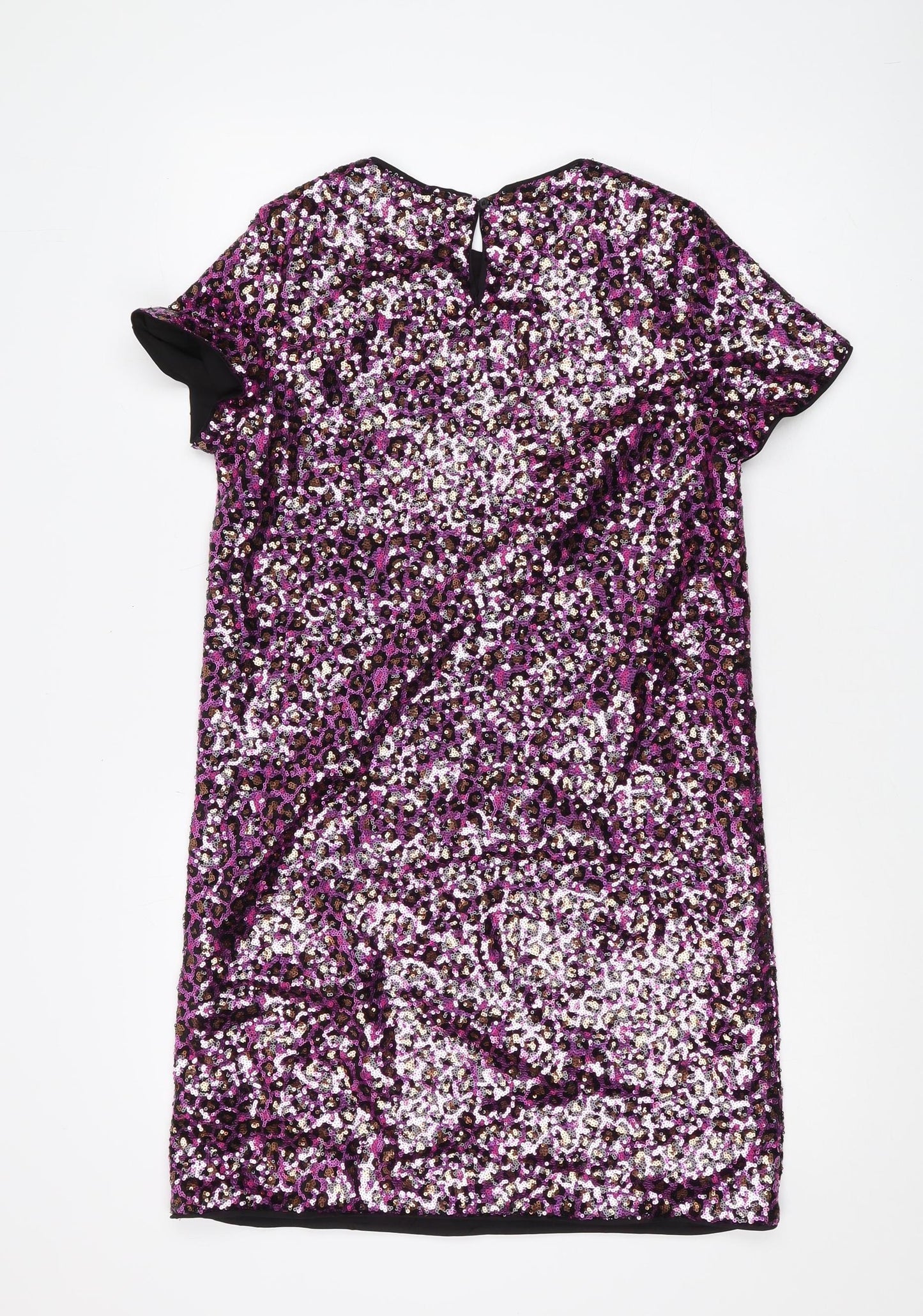 Marks and Spencer Girls Purple Sequin Party Dress