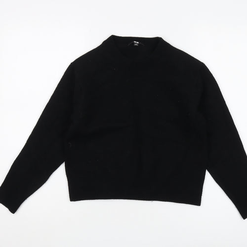 UNIQLO Women's Black Wool Pullover Jumper M