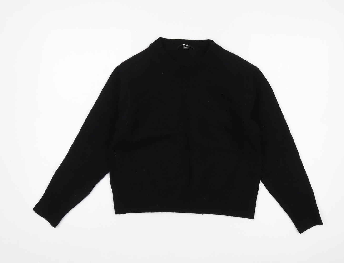 UNIQLO Women's Black Wool Pullover Jumper M