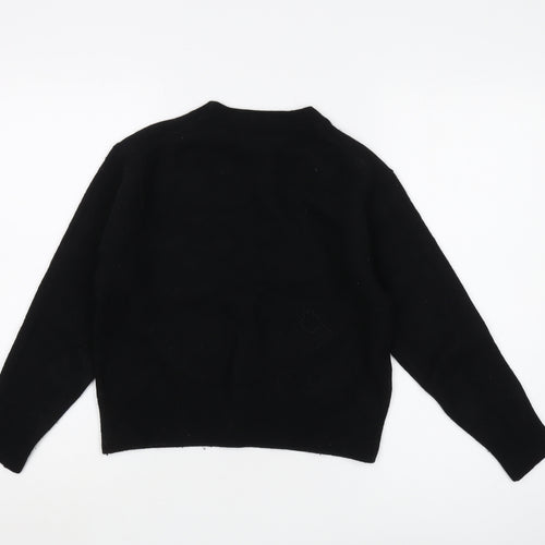 UNIQLO Women's Black Wool Pullover Jumper M