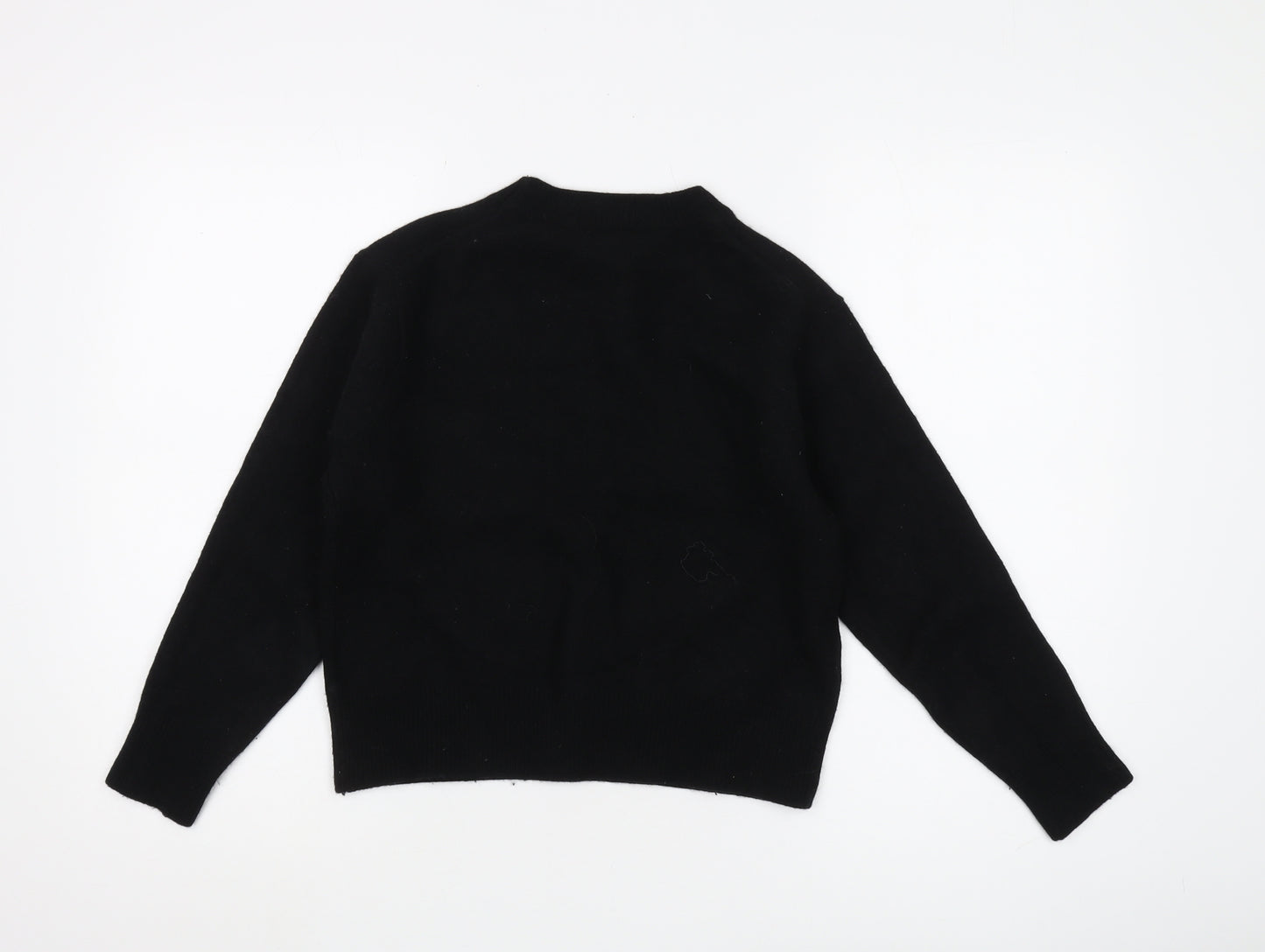 UNIQLO Women's Black Wool Pullover Jumper M