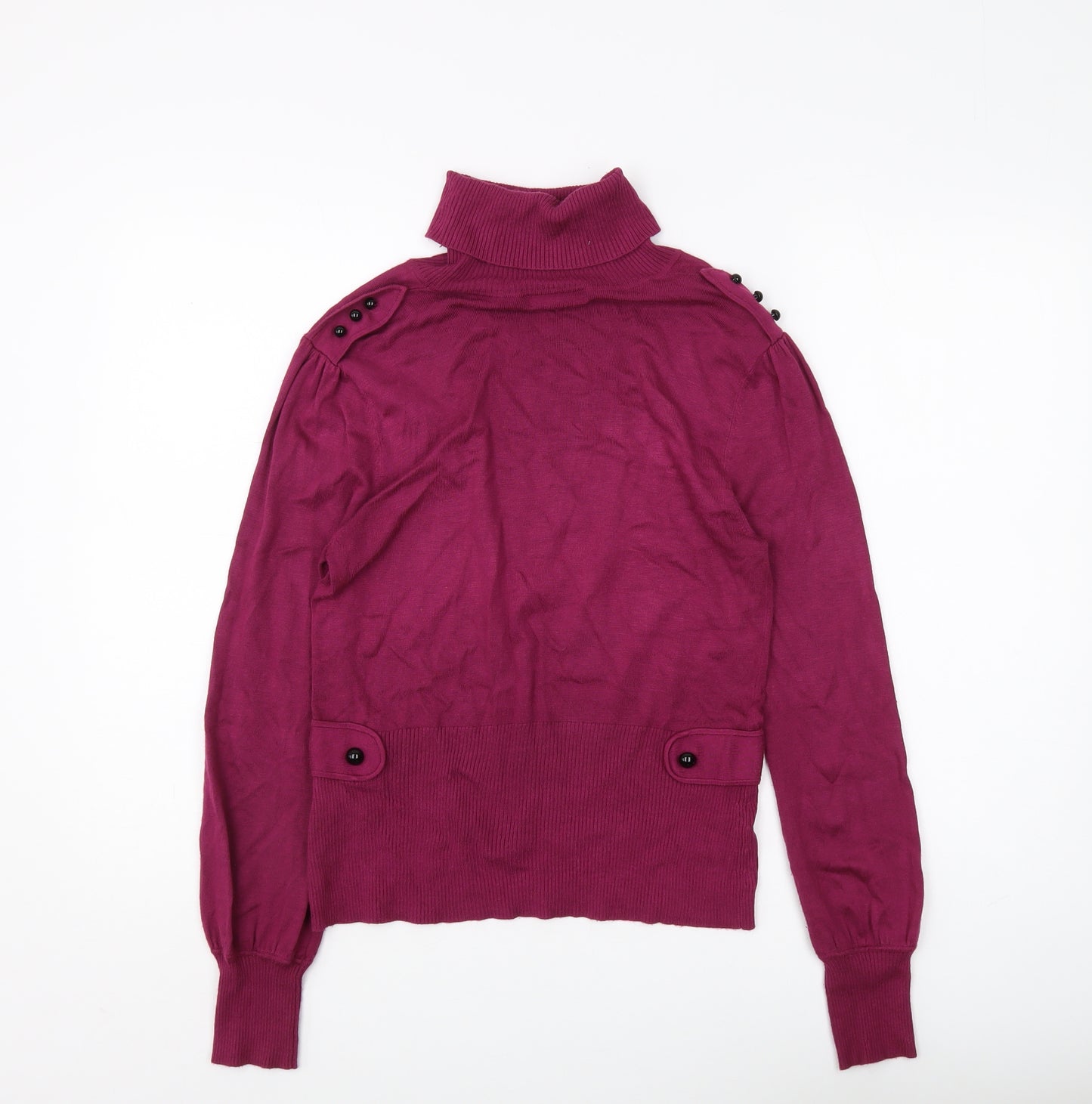 Precis Petite Women's Purple Roll Neck Jumper S