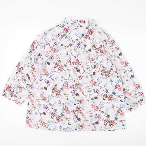 Damart Women's Multicoloured Floral Blouse Size 18