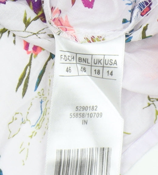 Damart Women's Multicoloured Floral Blouse Size 18