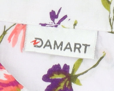Damart Women's Multicoloured Floral Blouse Size 18