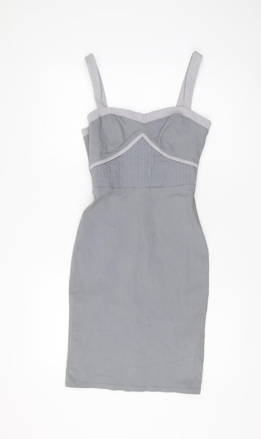 Fever Women's Grey Pencil Dress Size 10