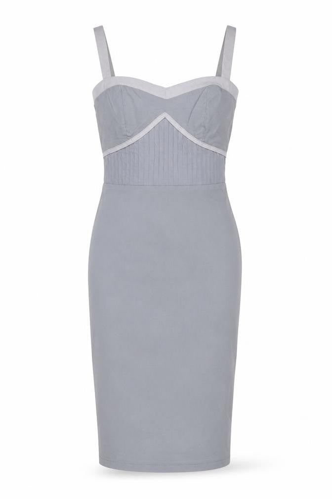 Front view of Fever Women's Grey Pencil Dress, size 10