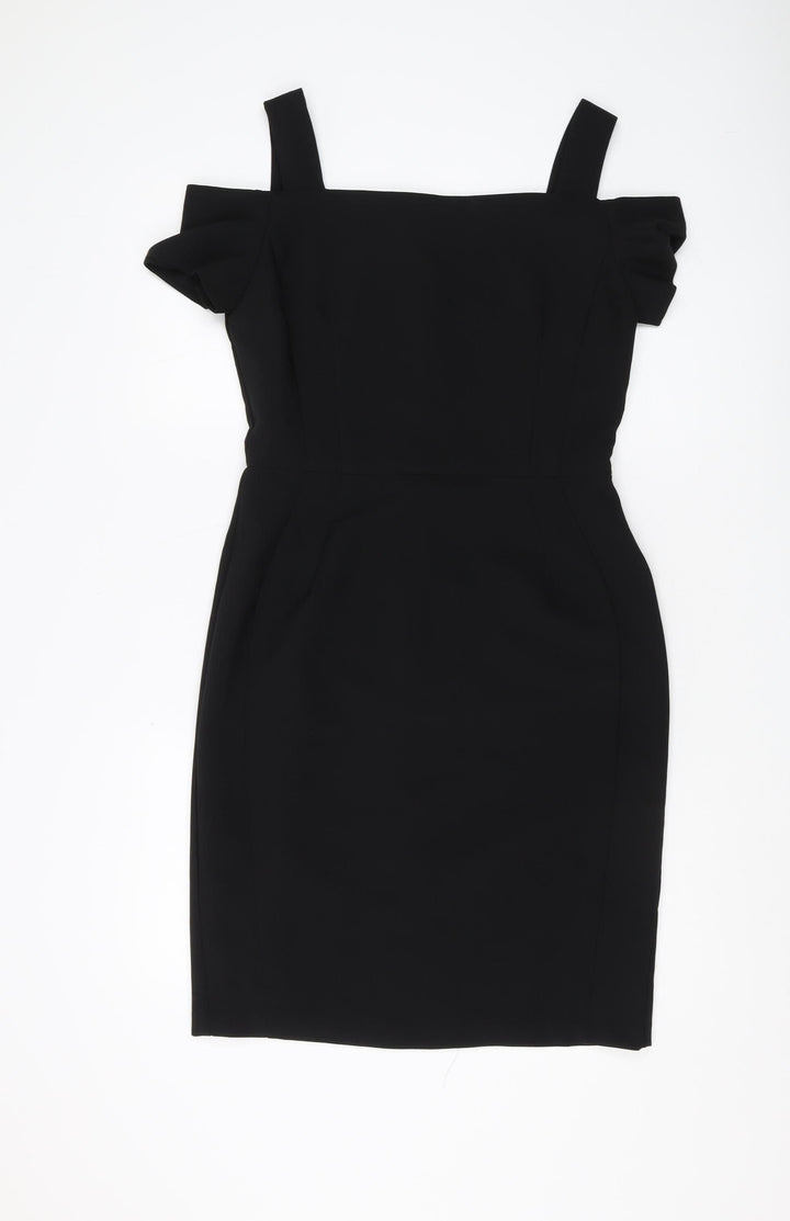 H&M Women's Black Bodycon Dress Size 8 Party/Cocktail