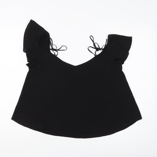 Topshop Black Women's Sleeveless Blouse Size 10