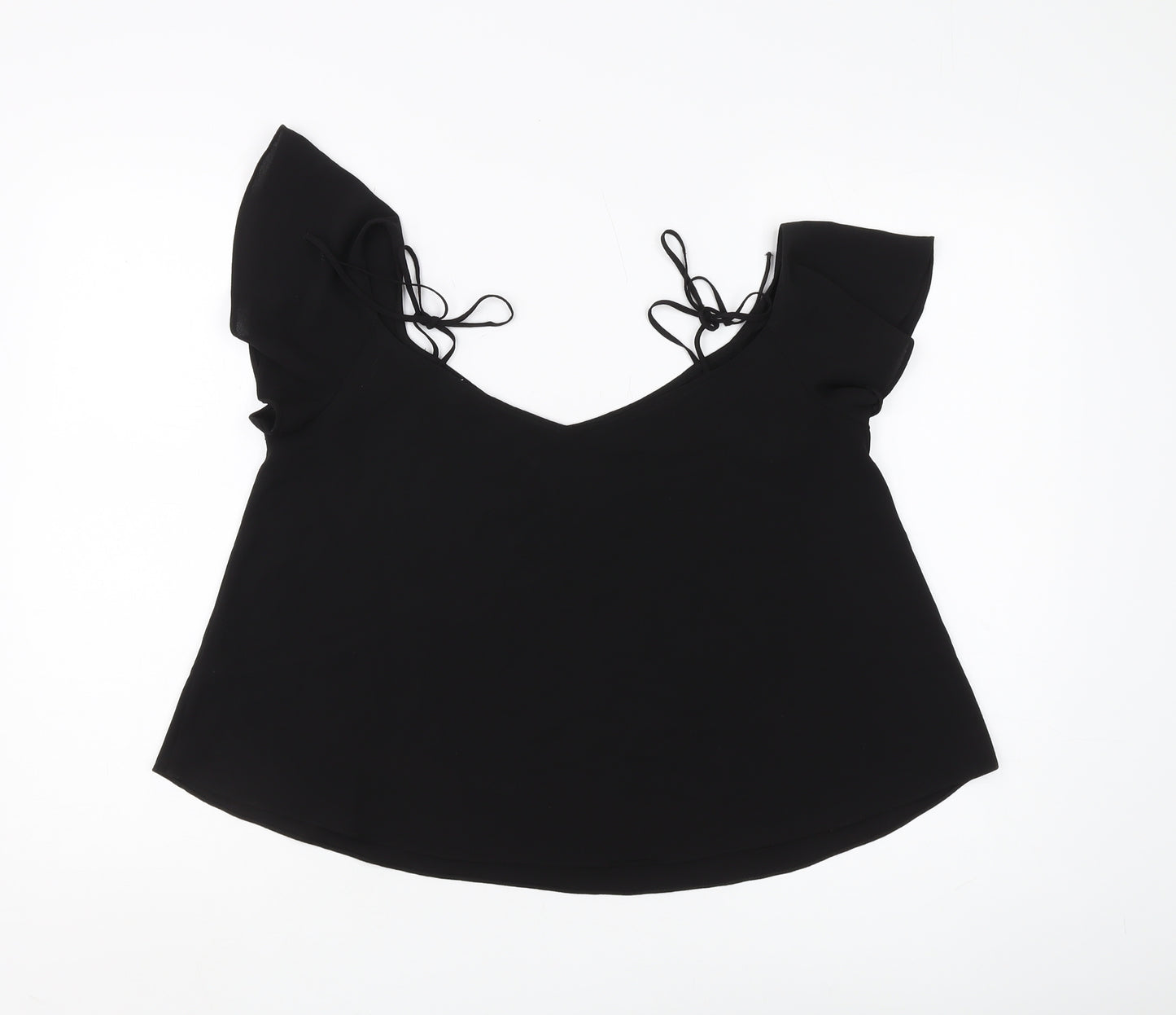 Topshop Black Women's Sleeveless Blouse Size 10