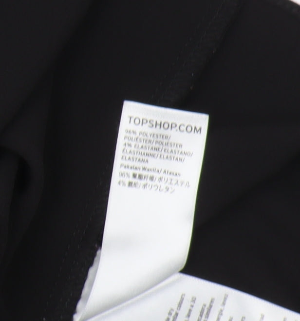 Topshop Black Women's Sleeveless Blouse Size 10