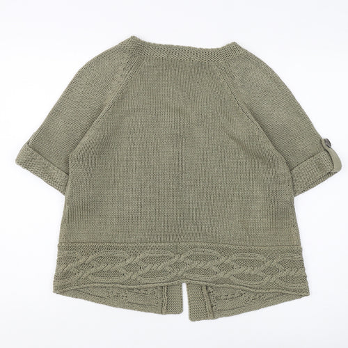 Marks and Spencer Women’s Green Cable-Knit Cardigan Size 16