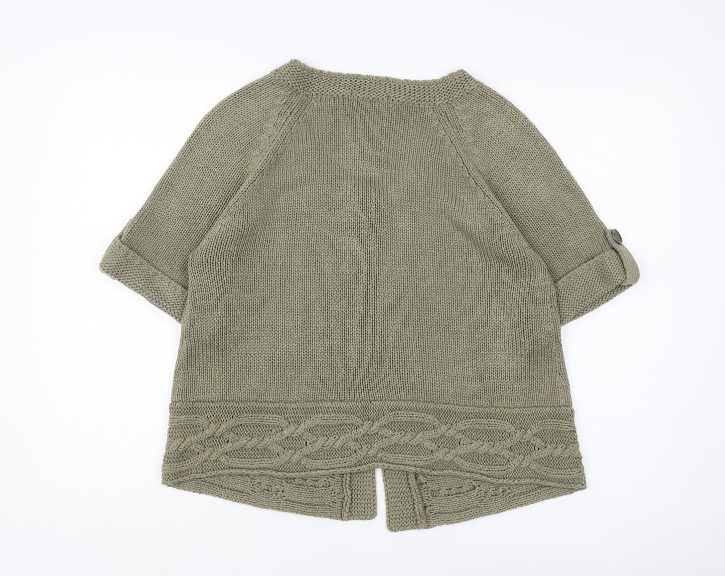 Marks and Spencer Women’s Green Cable-Knit Cardigan Size 16