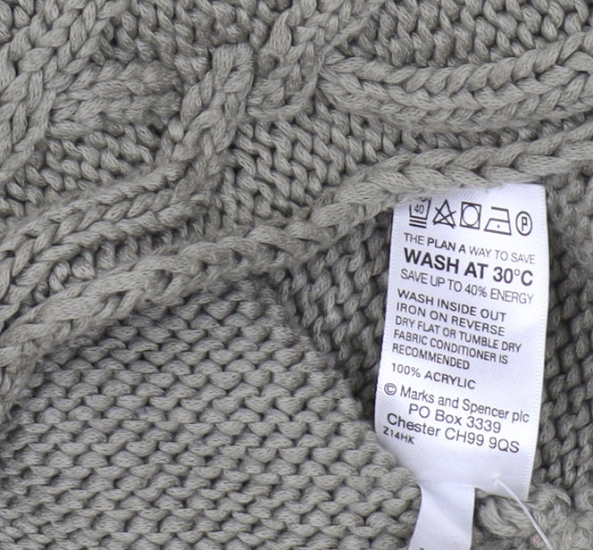 Marks and Spencer Women’s Green Cable-Knit Cardigan Size 16