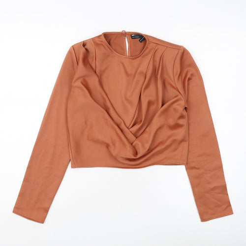 ASOS Design Women's Brown Cropped Top Size 6
