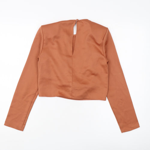 ASOS Design Women's Brown Cropped Top Size 6