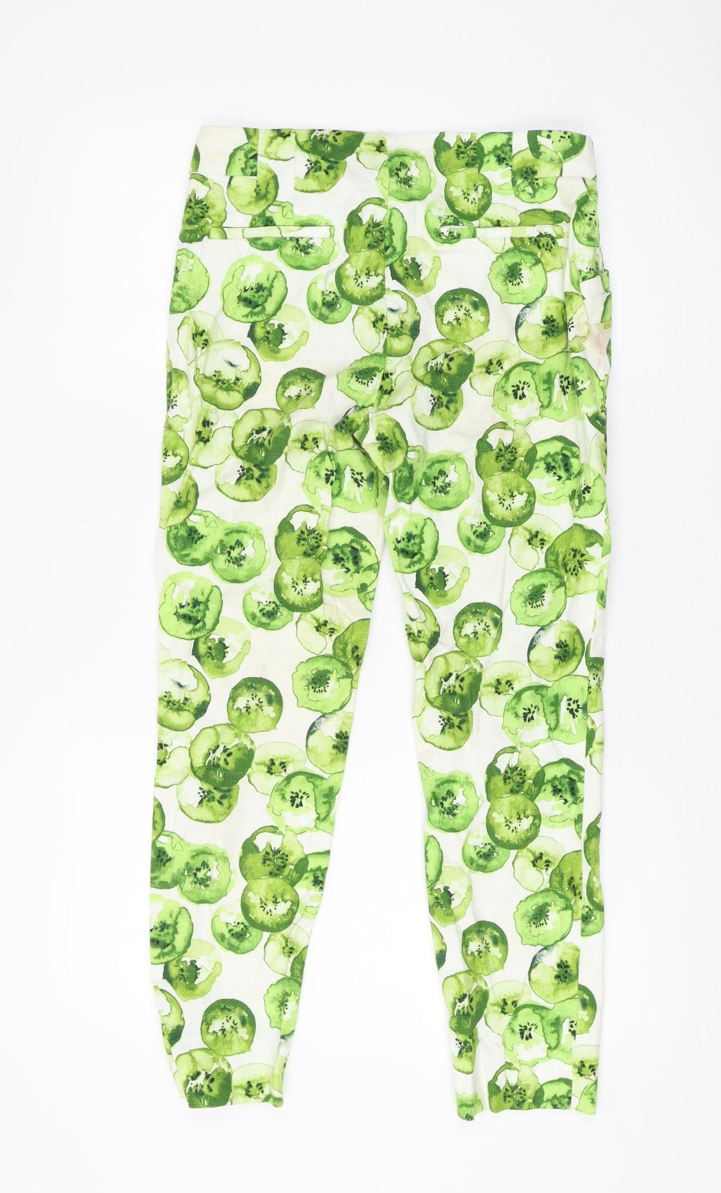 Zara Basic Women's Green Cropped Trousers M